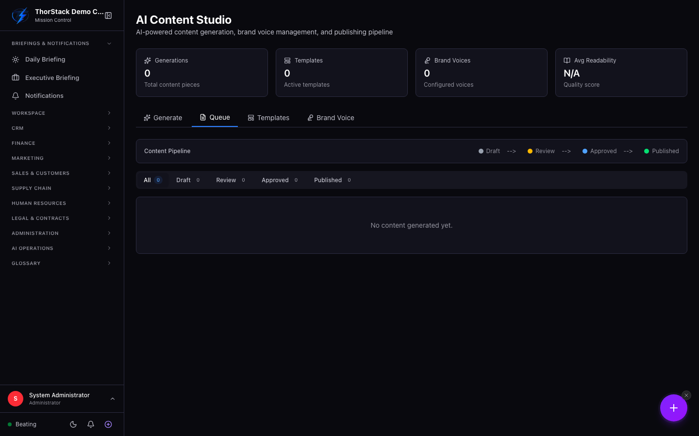 The content queue